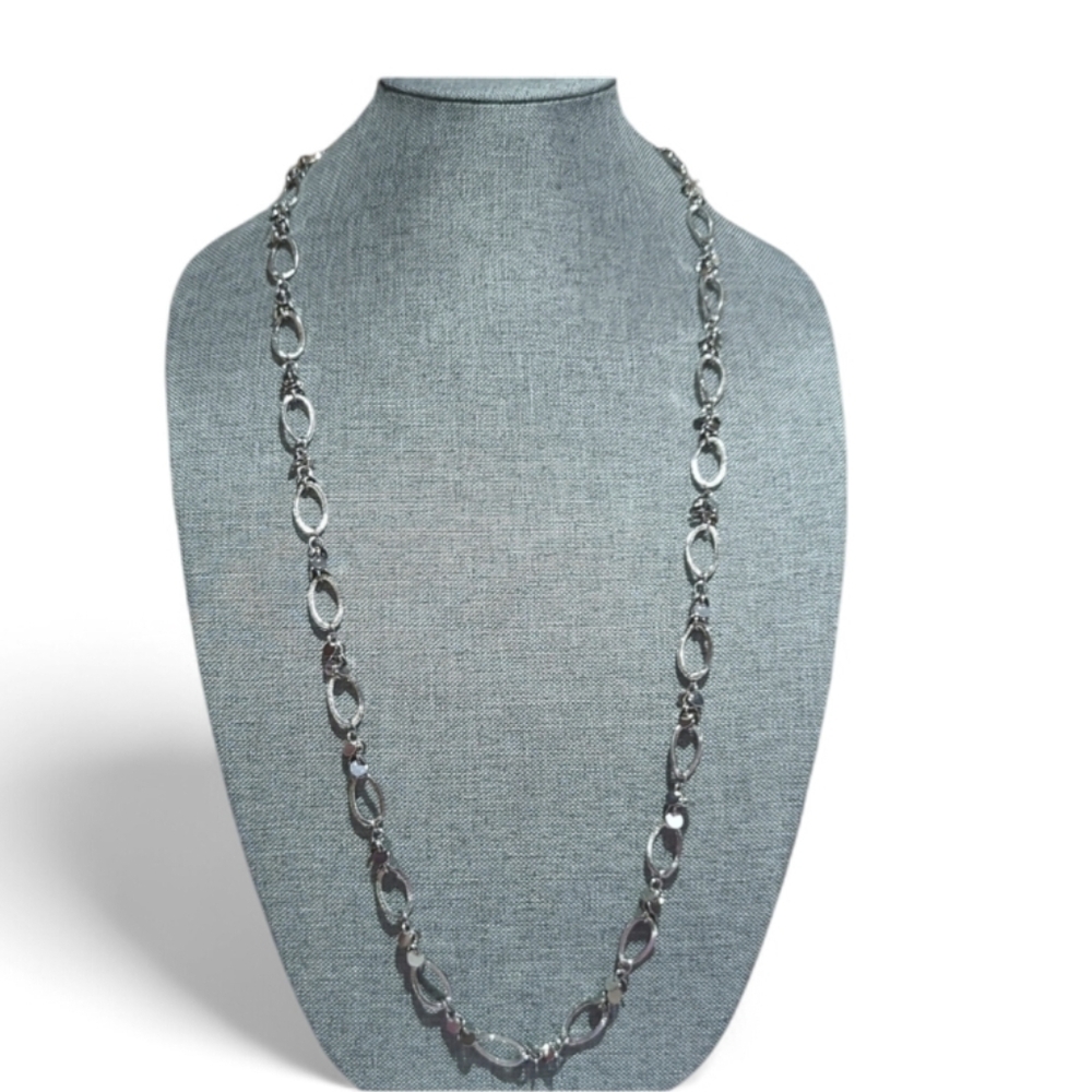Lia Sophia Elegant Silver Long Chain
